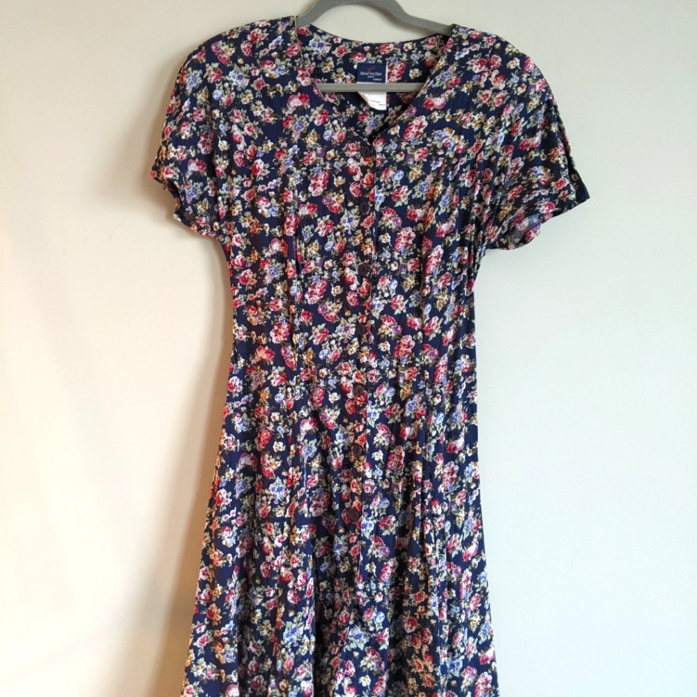 Vintage 90s Floral Mini Dress
